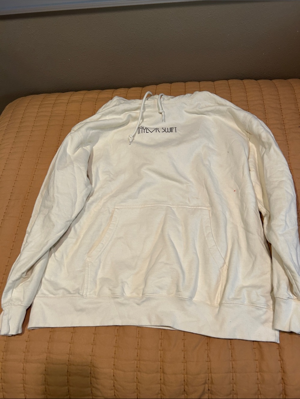Taylor Swift Cream Pullover Hoodie for Women